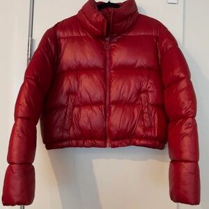 Cropped puffer jacket